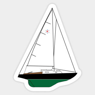 Pearson Ensign Sailboat Sticker